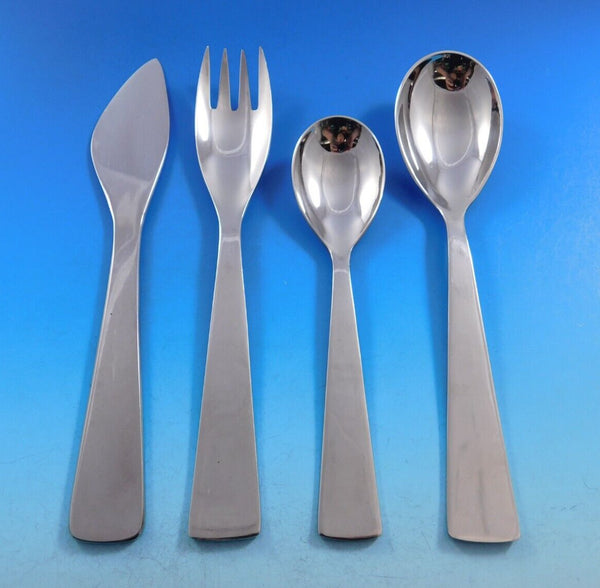 Ponti by Arthur Krupp Stainless Steel Flatware set 36 pcs Modern IN BOOK Modern
