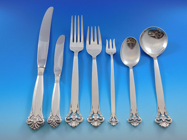 Cloister by Marthinsen Sterling Silver Flatware Service Set 92 pcs Norway Dinner