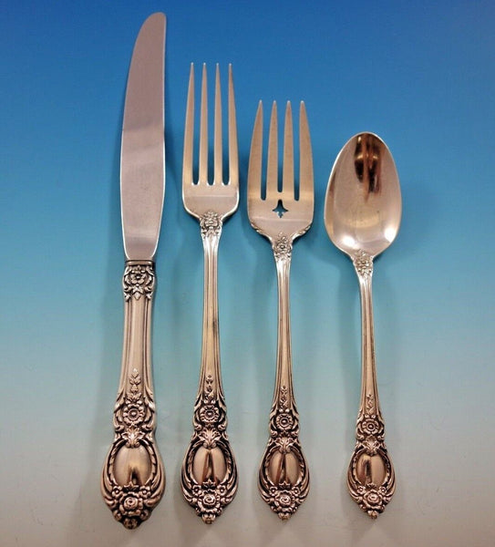 Stanton Hall by Heirloom Oneida Sterling Silver Flatware Set Service 24 pieces