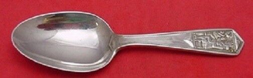 King and Queen Design By Tiffany Sterling Silver Baby Spoon w/ King 4 1/4"