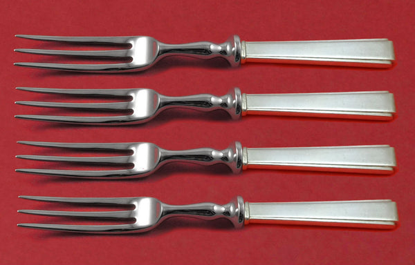 Modern Classic by Lunt Sterling Silver Fruit Fork Set 4pc HH WS Custom Made 6"