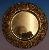 Repousse by Kirk Sterling Silver Vermeil Gold Charger Plate #36 11" #2711