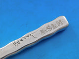 Lap Over Edge Acid Etched by Tiffany Sterling Dessert Knife HHAS w/ Foliage #3