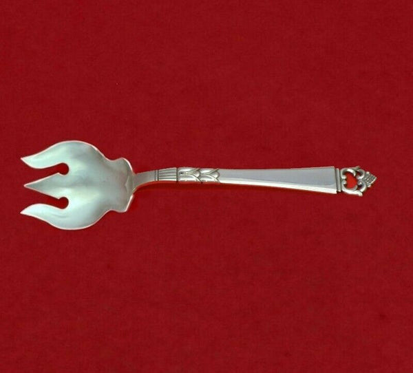 Danish Crown by Frigast Sterling Silver Ice Cream Fork Chantilly Style Custom
