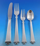 Vendome by Peter Hertz Danish Sterling Silver Flatware Set for 12 Service 51 Pcs