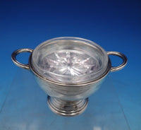 Saint Hilaire Silverplate Salt Dip Master w/ Crystal Liner in Original Box #6868