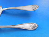 Leaf AKA Shell by Albert Coles Coin Silver Fish Serving Set Etched Boat Men Lake