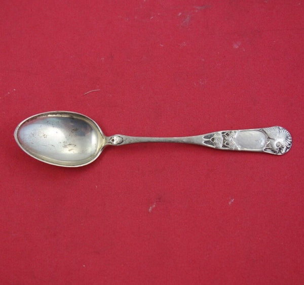 Danish Sterling Silver egg Spoon .830 silver w/ chicken 4 1/2"