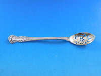 Cambridge by Gorham Sterling Silver Olive Spoon Gold Washed Pierced Orig 5 5/8"