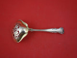 Cambridge by Gorham Sterling Silver Nut Spoon Gold Washed pierced 5 1/2"