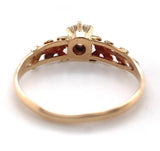 Victorian 14k Yellow Gold .60ct Genuine Natural Diamond Ring GIA Report (#J7498)