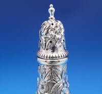 Repousse by Kirk Sterling Silver Salt Shaker 5" x 2" 3.5 ozt." (#7956) Heirloom