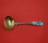Bouquet by Durgin Sterling Silver Gravy Ladle Gold Washed 7 3/4" Serving