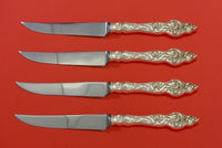 Les Six Fleurs by Reed & Barton Sterling Silver Steak Knife Set 4pc HHWS Custom