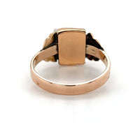 10k and 14k Gold Victorian Poison Ring Hidden Compartment Size 6 (#J6352)
