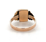 10k and 14k Gold Victorian Poison Ring Hidden Compartment Size 6 (#J6352)