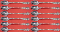 Violet by Wallace Sterling Silver Iced Tea Spoon Set 12 pieces 7"