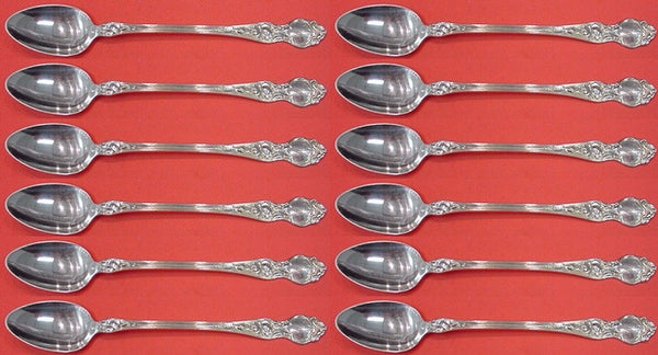 Violet by Wallace Sterling Silver Iced Tea Spoon Set 12 pieces 7"