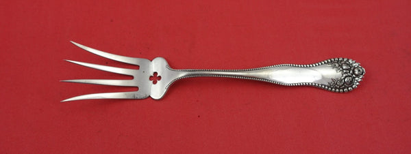 Lancaster by Gorham Sterling Silver Beef Fork splayed pierced clover 6 3/4"
