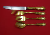 Georgian Rose Vermeil by Reed & Barton Sterling Regular Size Place Setting 4pc