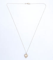 14k Yellow Gold Heart Locket Pendant Small and Plain Jewelry (#J6230)