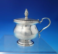 Gadroon by Watson Sterling Silver Mustard Pot with Cobalt Liner #W338 (#6081)