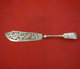 Henry Holland English Victorian Sterling Silver Fish Server Pierced Engraved 13"