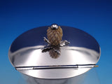 HE Sterling Silver Tea Caddy with Hinged Lid Pineapple Finial 4" x 3" (#4995)