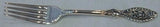 Valenciennes by Manchester Sterling Silver Regular Fork 7" Vintage Flatware