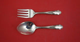 Bridal Veil by International Sterling Silver Baby Set 2-piece  4 1/8"