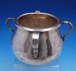 Spanish Colonial Sterling Silver Bowl w/ Two Twisted and Two Plain Handles #7804