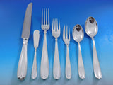 Palm Beach by Buccellati Sterling Silver Flatware Set 12 Service Italy 84 pcs