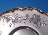 Meriden by Unknown Silverplate Cup and Saucer Set 2pc Bright-Cut (#7110)