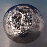 Unger Sterling Silver Dresser Jar Cover Pair (Covers Only) #7631 (#7473)