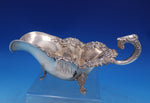 Theodore Starr Sterling Silver Gravy Boat #2510 Footed Applied Flowers (#6933)