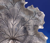 Buccellati Gianamaria Italian Sterling Silver Dish Maple Leaf 7 Point Box #7026