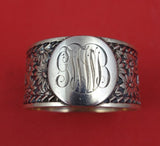 Shiebler Sterling Silver Napkin Ring Floral Design #209 1 3/4"x7/8" Mono "GWWB"