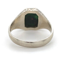 14k Gold Men's Genuine Natural Bloodstone Ring Hand Engraved Size 5.5 (#J6614)