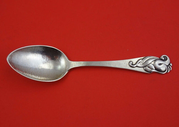 Danish Sterling by Various Makers Sterling Silver Serving Spoon c. 1935 7 3/4"