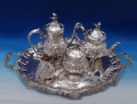 Robert and Belk English Estate Sterling Silver Tea Set 5pc Sheffield (#7372)