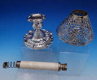 Francis I by Reed and Barton Sterling Silver Candlestick Pair w/ Shades (#8103)