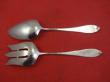 Pointed by Porter Blanchard Sterling Silver Salad Serving Set 10 1/2" Vintage
