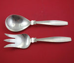 Mexican Sterling Silver Salad Serving Set by Zacho 9 3/4"