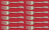 Waltz of Spring by Wallace Sterling Silver Salad Fork Set 12 pieces 6 3/8"