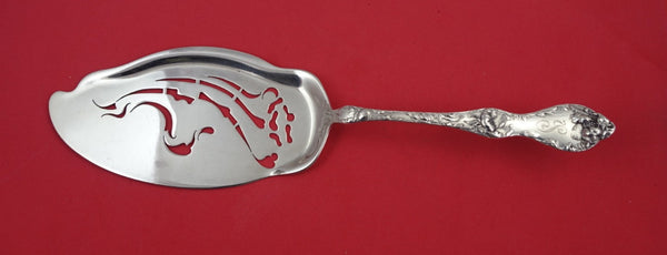 Les Cinq Fleurs by Reed and Barton Sterling Fish Server pierced w/ flowers 12"