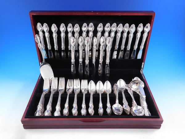 English Crown by Reed & Barton Silverplate Flatware Set for 24 Service 127 pc