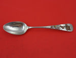 Applied Metals by Gorham Sterling Silver Teaspoon with Plant Leaf Sand Pebble 6"