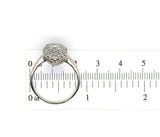14k White Gold Marquise Shape 1 Carat TW Genuine Natural Diamond Ring (#J5449)
