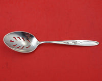 Rose Solitaire by Towle Sterling Silver Serving Spoon Pierced Fancy Orig 8 5/8"