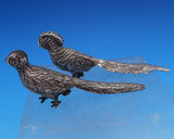 Vigueras Mexican Sterling Silver Salt Pepper Shaker Set 2pc Pheasants (#1666)